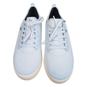 Vessi Weekend Classic Mens 9 Womens 10 On Shore Blue Waterproof Knit Sneaker